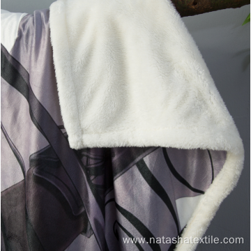 Custom DIY printing flannel double layer blanket